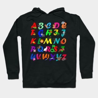 Alphabet Animal ABCs Learning Kindergarten School Teacher Hoodie